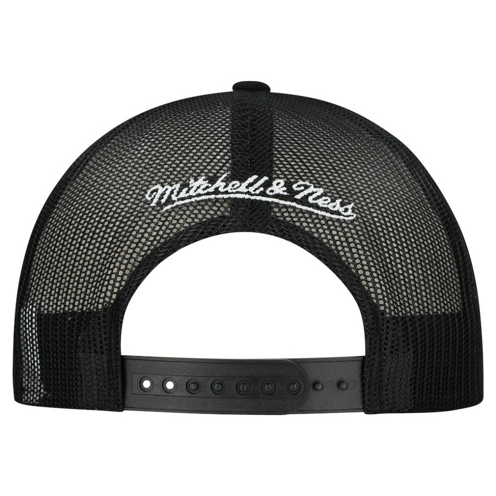 Pittsburgh Penguins Mitchell & Ness Gridlock Trucker Adjustable Hat - White/Black | NHL sale