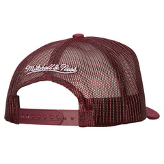 Colorado Avalanche Mitchell & Ness Gridlock Trucker Adjustable Hat - White/Burgundy | NHL Lifestyle