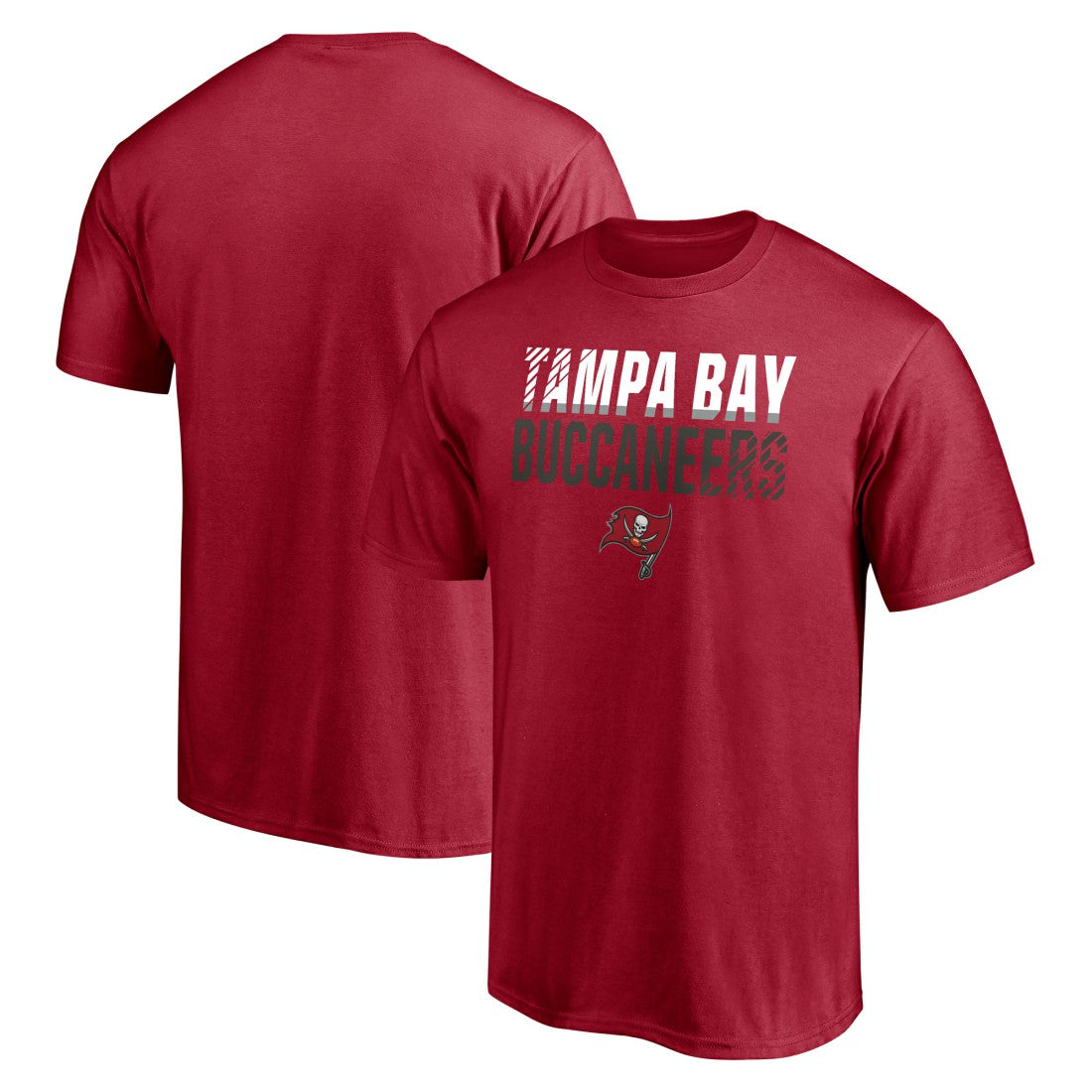 Tampa Bay Buccaneers Stripes T-Shirt - Red - NFL