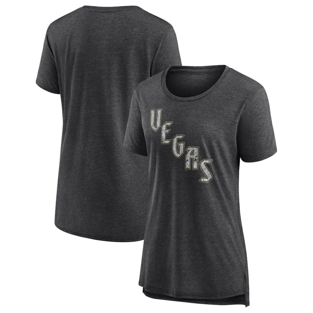 Vegas Golden Knights Women's Slow Whistle Tri-Blend T-Shirt - Gray | NHL online