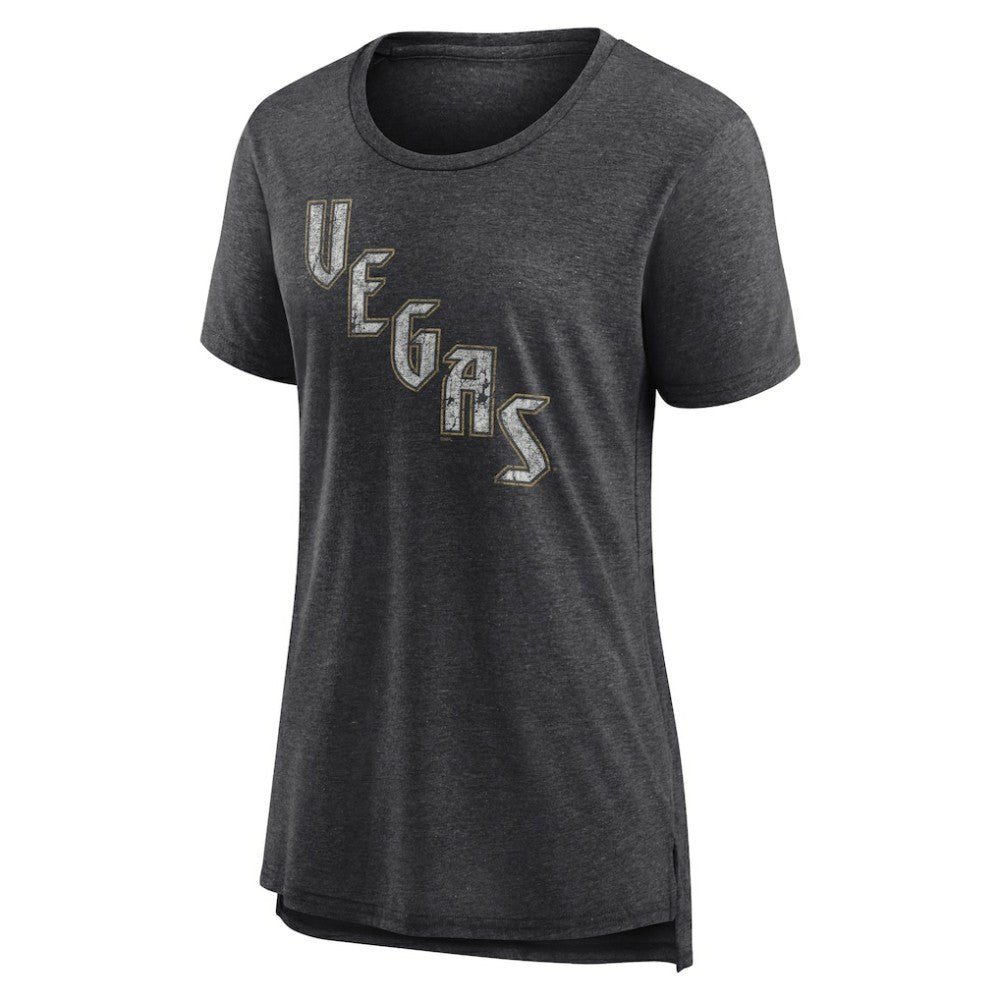 Vegas Golden Knights Women's Slow Whistle Tri-Blend T-Shirt - Gray | NHL online
