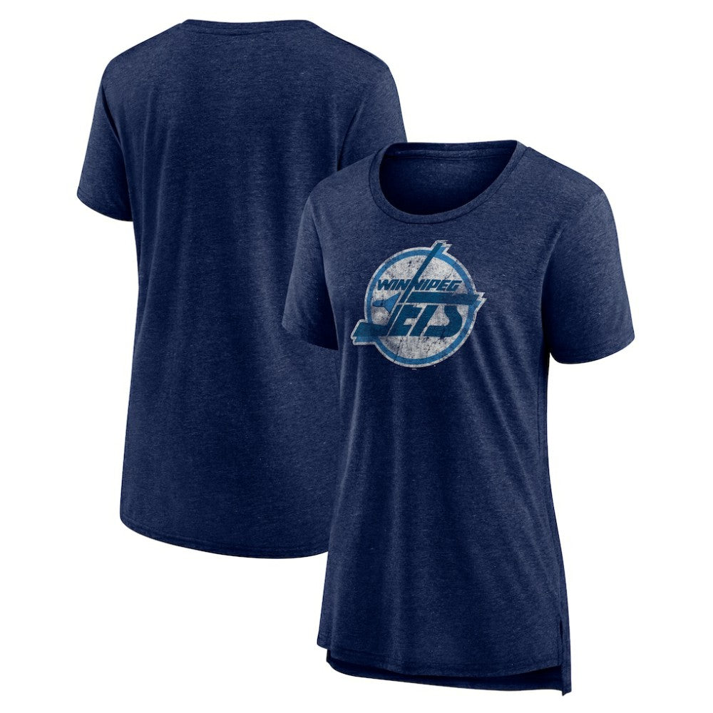 Winnipeg Jets Women's Slow Whistle Tri-Blend T-Shirt - Navy | NHL near me