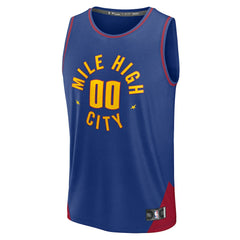 Fanatics Denver Nuggets Fast Break Custom Jersey Statement Editi- Blue