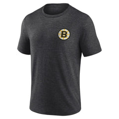 Boston Bruins Earnest Will Tri-Blend T-Shirt - Charcoal | NHL Clearance