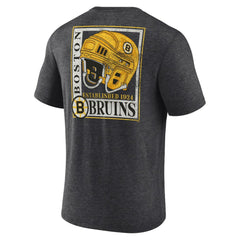 Boston Bruins Earnest Will Tri-Blend T-Shirt - Charcoal | NHL Clearance