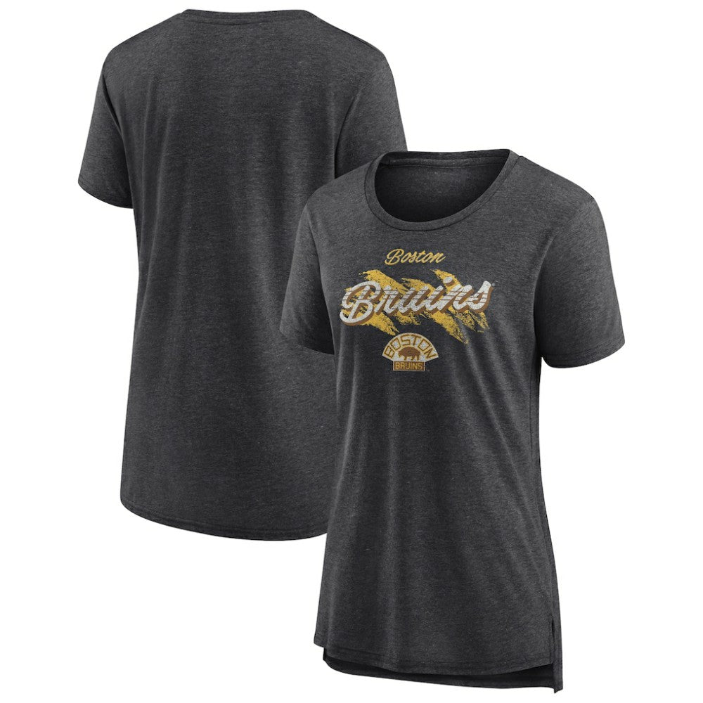 Boston Bruins Women's Hit the Ice Tri-Blend T-Shirt - Gray | NHL sale
