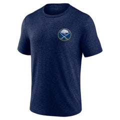 Buffalo Sabres Earnest Will Tri-Blend T-Shirt - Navy | NHL Lifestyle
