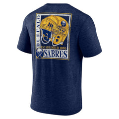 Buffalo Sabres Earnest Will Tri-Blend T-Shirt - Navy | NHL Lifestyle