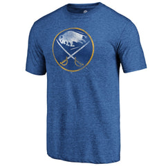 Buffalo Sabres Distressed Logo Tri-Blend T-Shirt - Royal | NHL discount