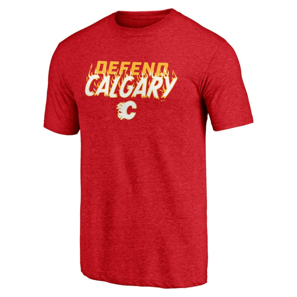 Calgary Flames Shoot to Score Tri-Blend T-Shirt - Red | NHL online