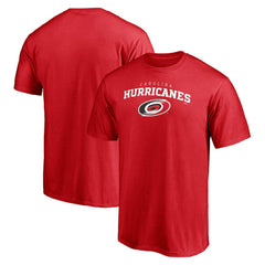 Carolina Hurricanes Team Lock Up T-Shirt - Red | NHL Lifestyle