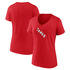 Carolina Hurricanes Women's Primary Logo V-Neck T-Shirt - Red | NHL discount