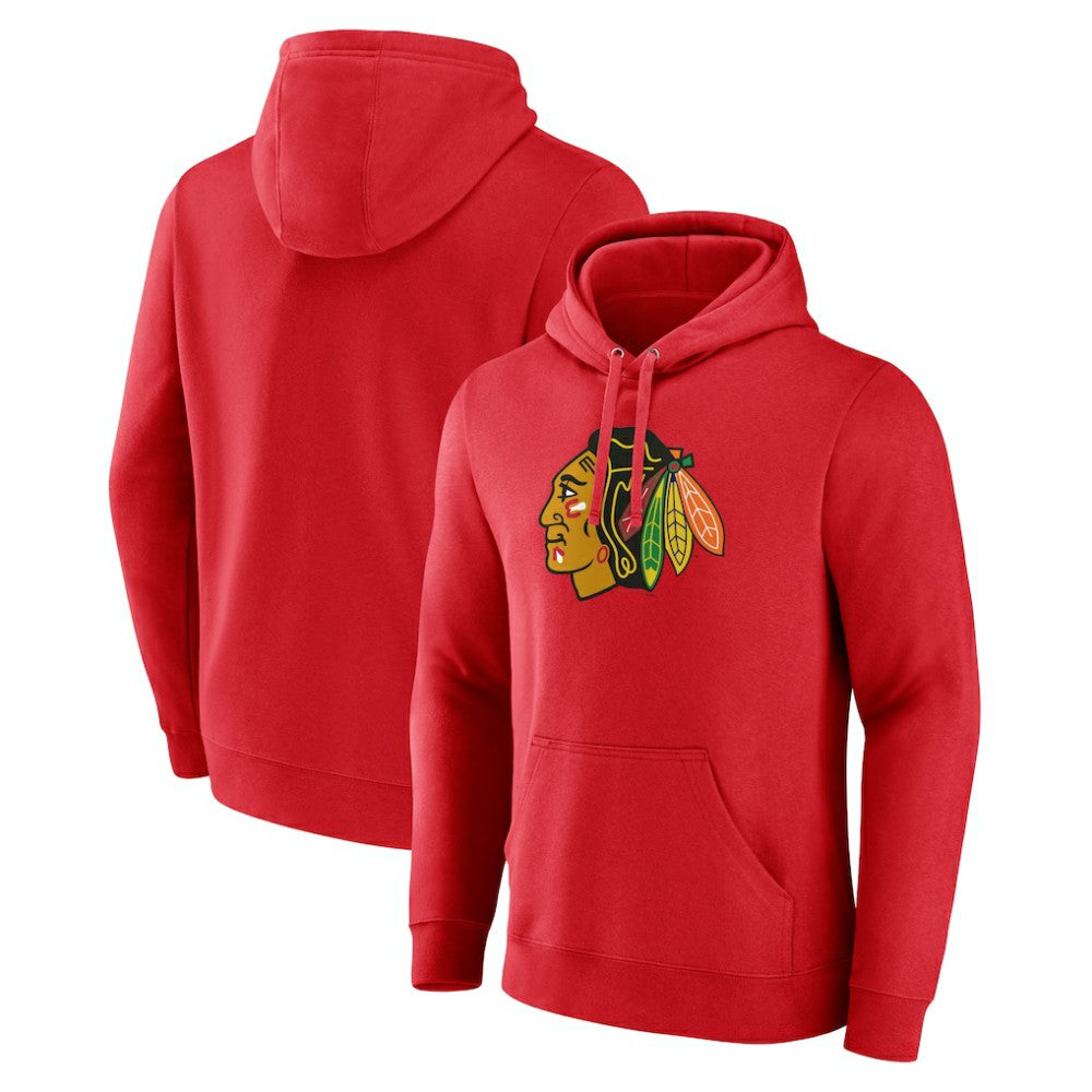 Chicago Blackhawks Primary Logo Pullover Hoodie - Red | NHL online