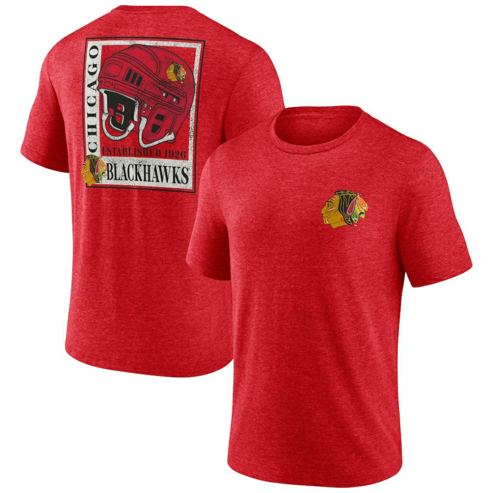 Chicago Blackhawks Earnest Will Tri-Blend T-Shirt - Red | NHL discount