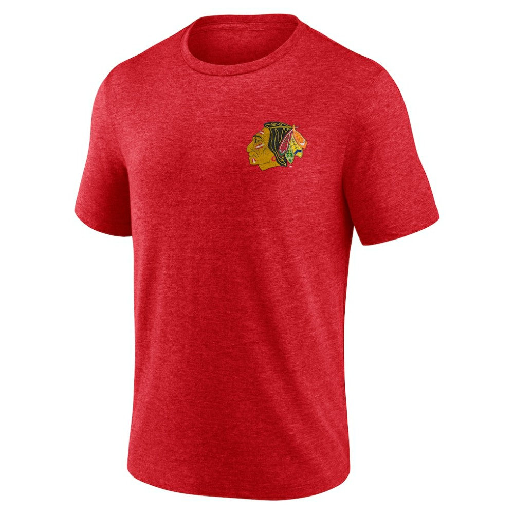 Chicago Blackhawks Earnest Will Tri-Blend T-Shirt - Red | NHL discount