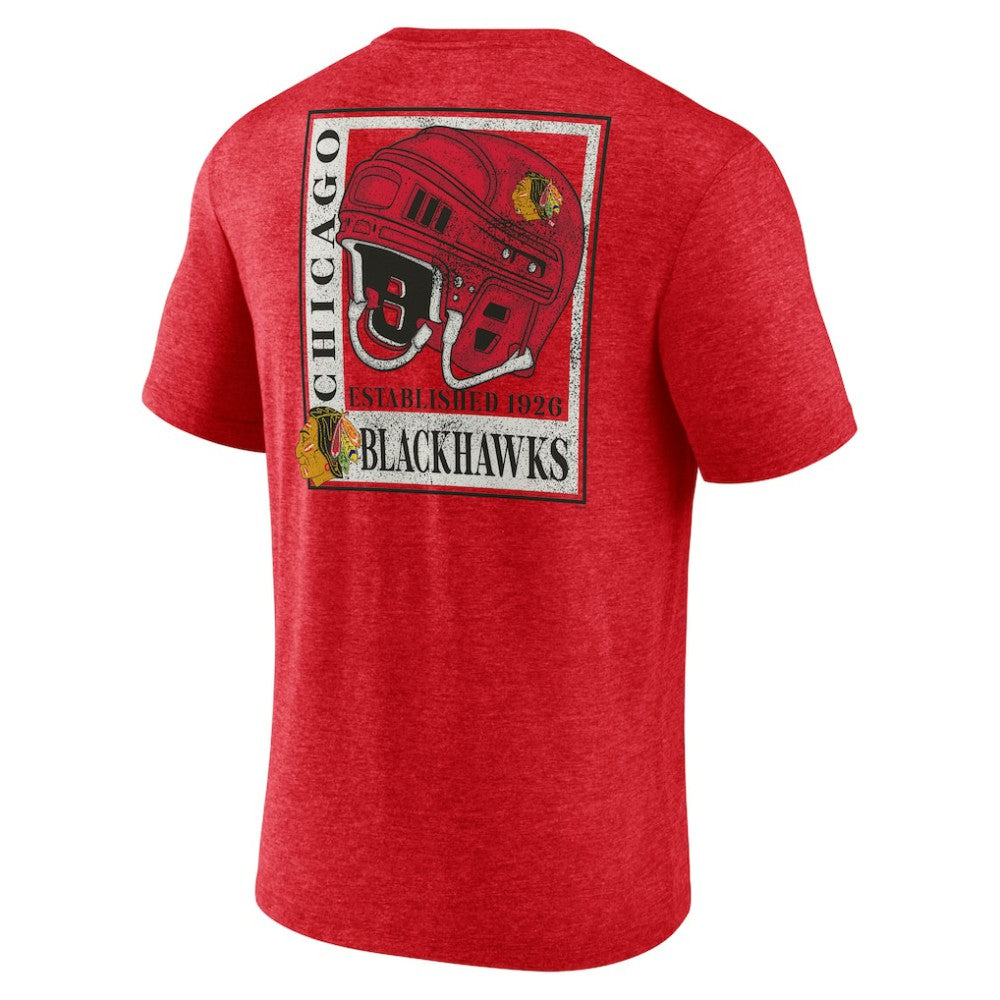 Chicago Blackhawks Earnest Will Tri-Blend T-Shirt - Red | NHL discount