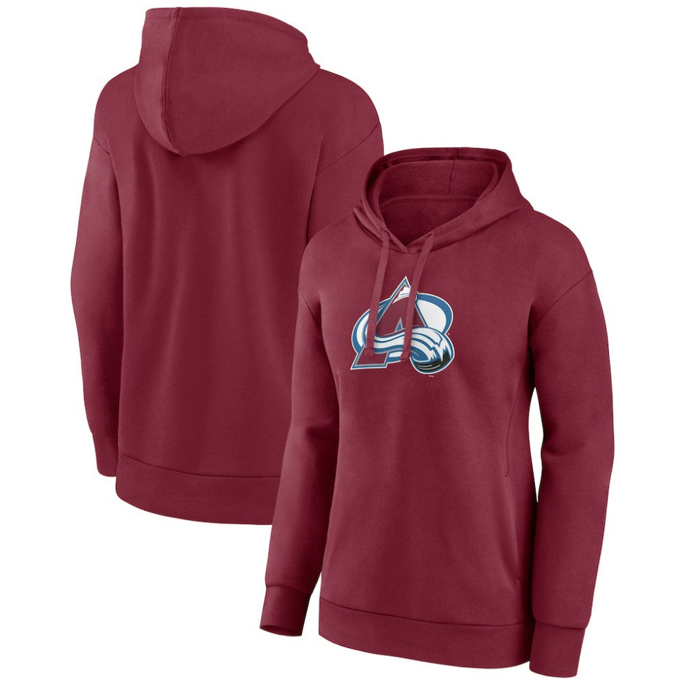 Colorado Avalanche Women's Primary Logo Pullover Hoodie - Burgundy | NHL sale