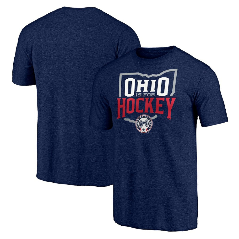 Columbus Blue Jackets Shoot to Score Tri-Blend T-Shirt - Navy | NHL sale
