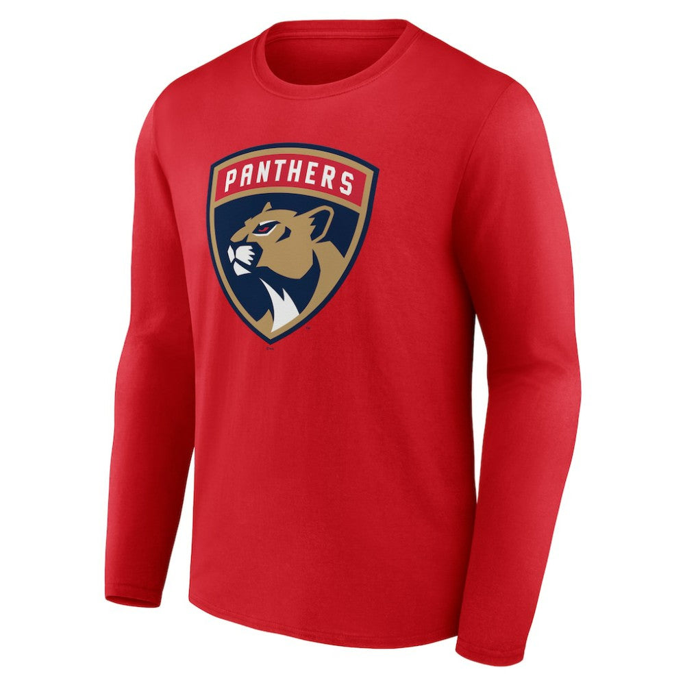 Florida Panthers Primary Logo Long Sleeve T-Shirt - Red | NHL on sale