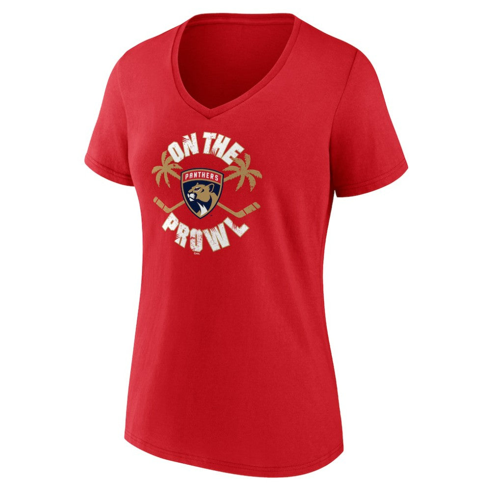 Florida Panthers Women's Active Edge V-Neck T-Shirt - Red | NHL online