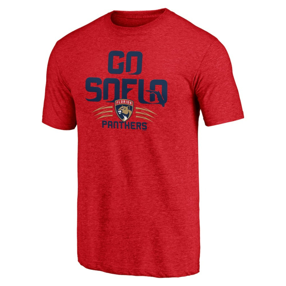 Florida Panthers Shoot to Score Tri-Blend T-Shirt - Red | NHL online