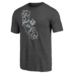 Los Angeles Kings Shoot to Score Tri-Blend T-Shirt - Charcoal | NHL sale