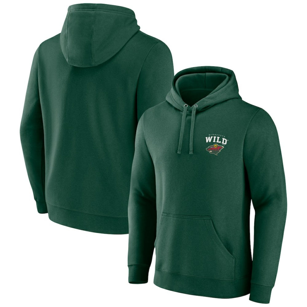 Minnesota Wild Team Lockup Pullover Hoodie - Green | NHL near me