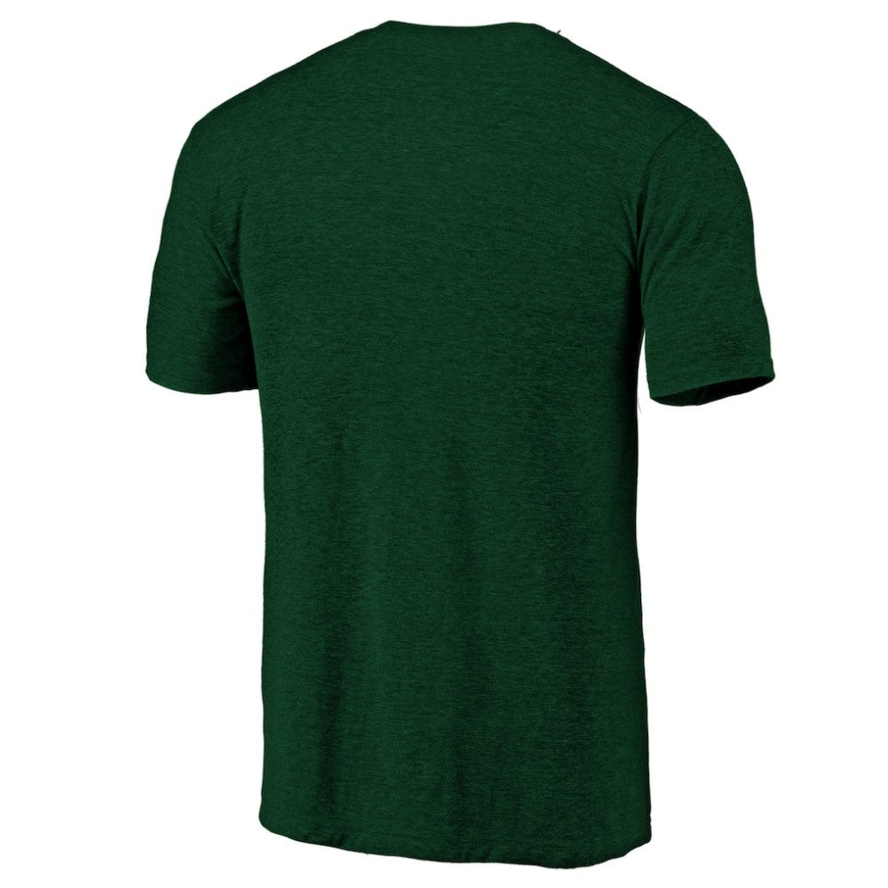 Minnesota Wild Distressed Logo Tri-Blend T-Shirt - Green | NHL sale