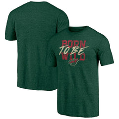Minnesota Wild Shoot to Score Tri-Blend T-Shirt - Green | NHL Clearance