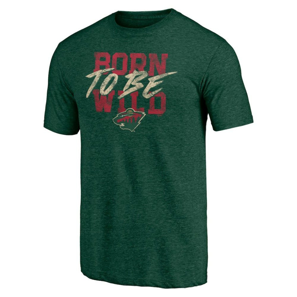 Minnesota Wild Shoot to Score Tri-Blend T-Shirt - Green | NHL Clearance