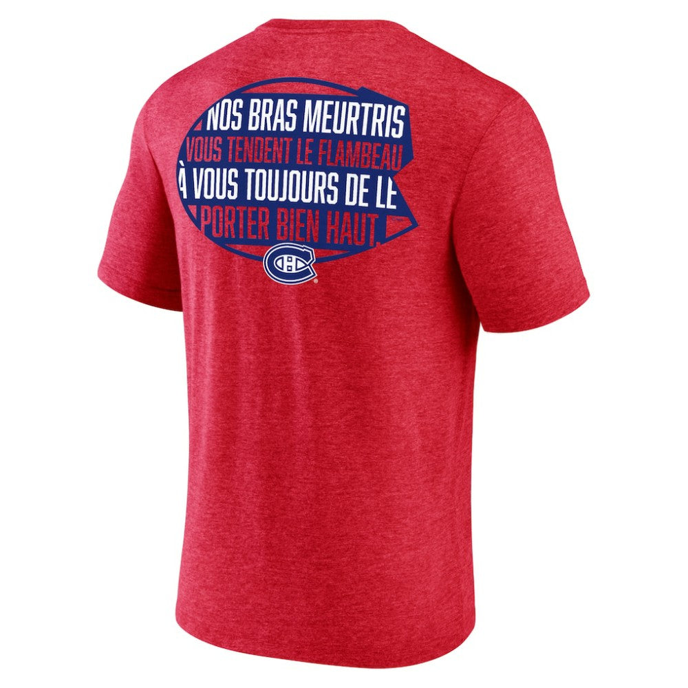 Montreal Canadiens Territorial Tri-Blend T-Shirt - Red | NHL online