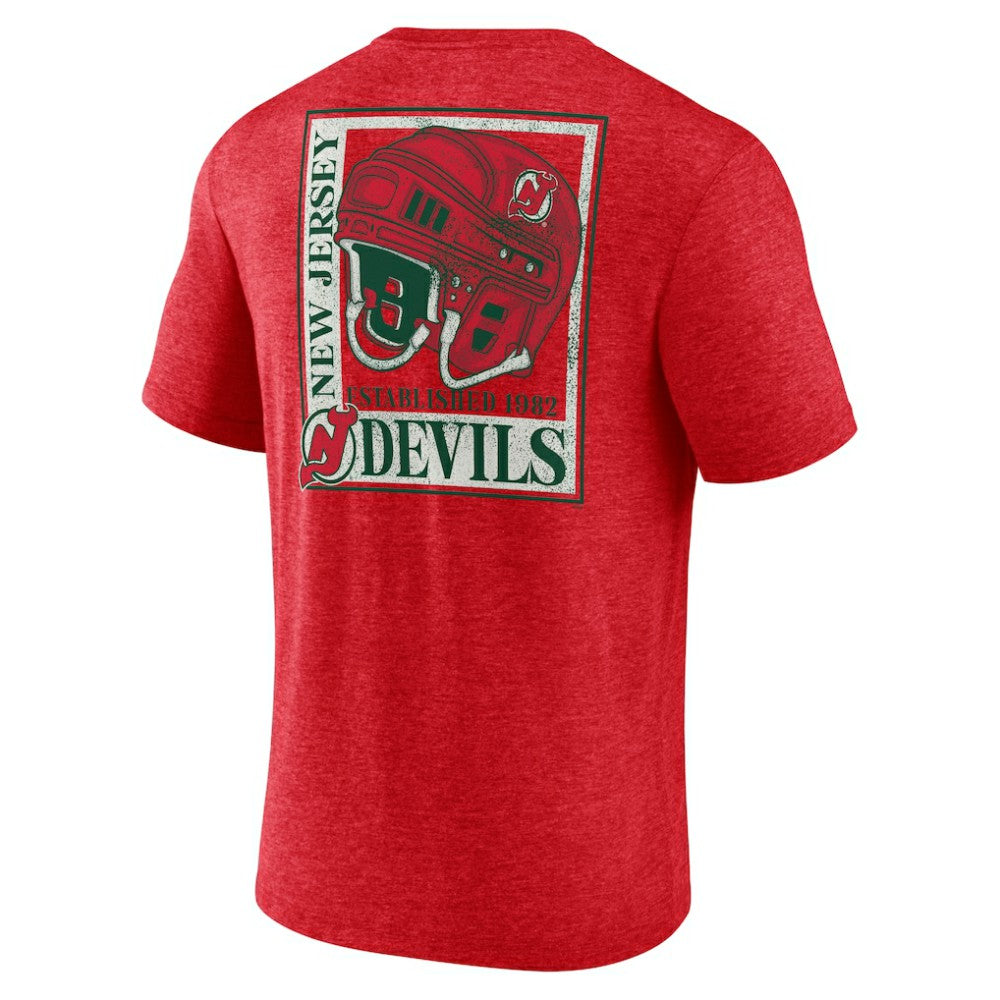 New Jersey Devils Earnest Will Tri-Blend T-Shirt - Red | NHL online