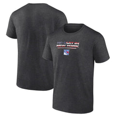 New York Rangers Stars and Stripes T-Shirt - Charcoal | NHL on sale