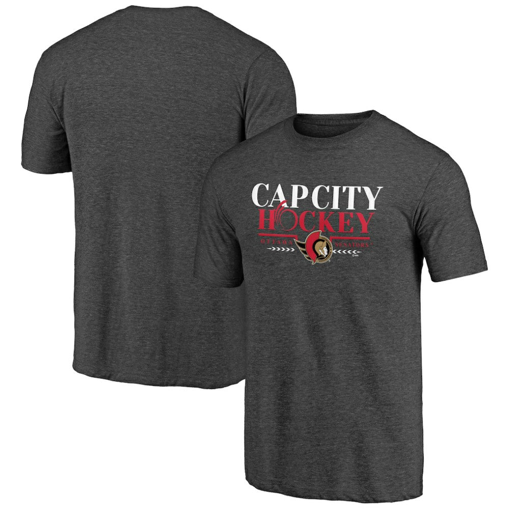 Ottawa Senators Shoot to Score Tri-Blend T-Shirt - Charcoal | NHL Clearance