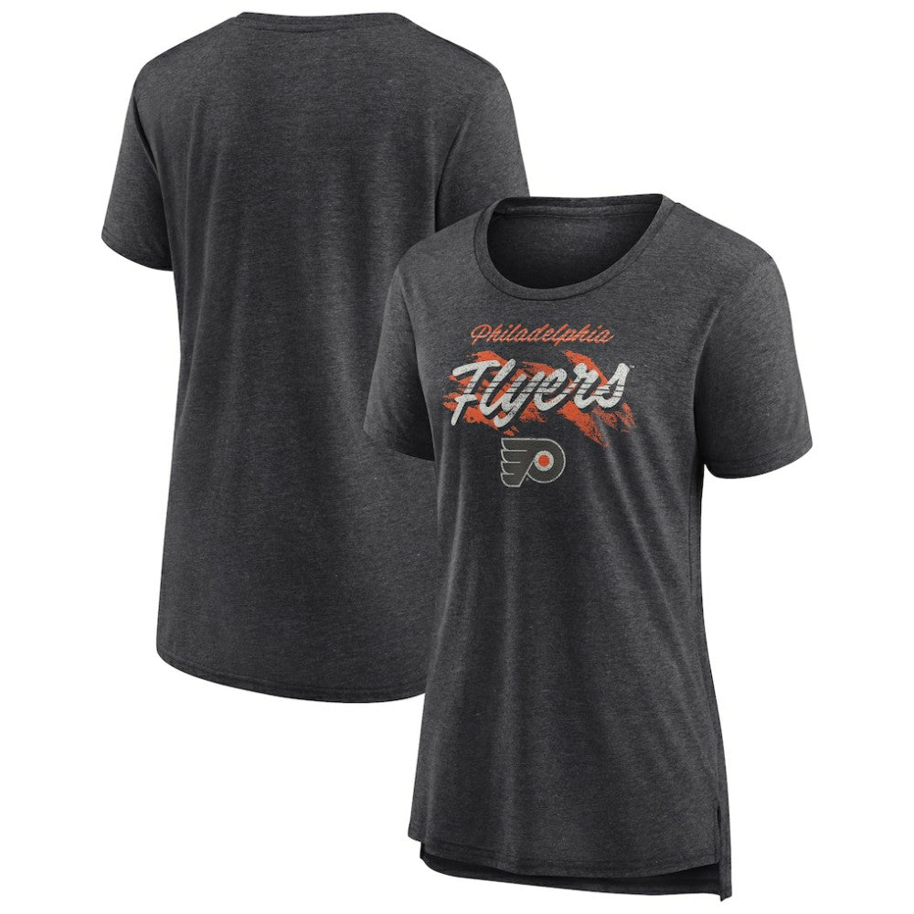 Philadelphia Flyers Women's Hit the Ice Tri-Blend T-Shirt - Gray | NHL on sale