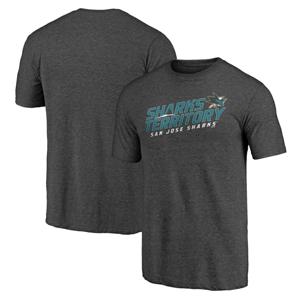 San Jose Sharks Shoot to Score Tri-Blend T-Shirt - Charcoal | NHL discount