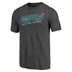 San Jose Sharks Shoot to Score Tri-Blend T-Shirt - Charcoal | NHL discount