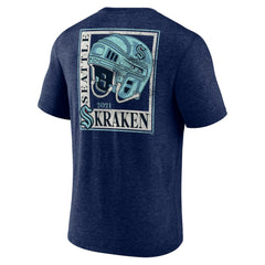 Seattle Kraken Earnest Will Tri-Blend T-Shirt - Deep Sea Blue | NHL discount