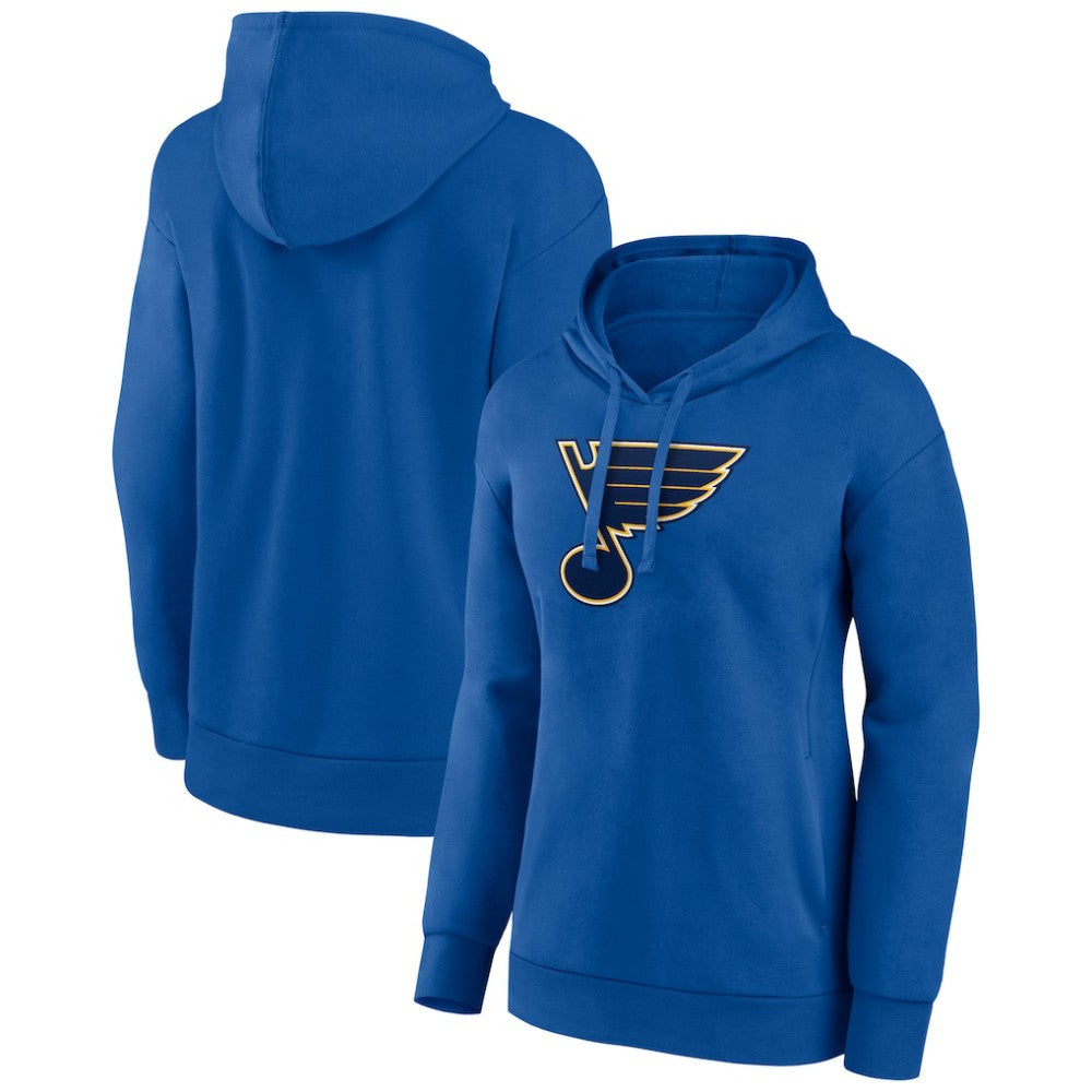St. Louis Blues Women's Primary Logo Pullover Hoodie - Blue | NHL online