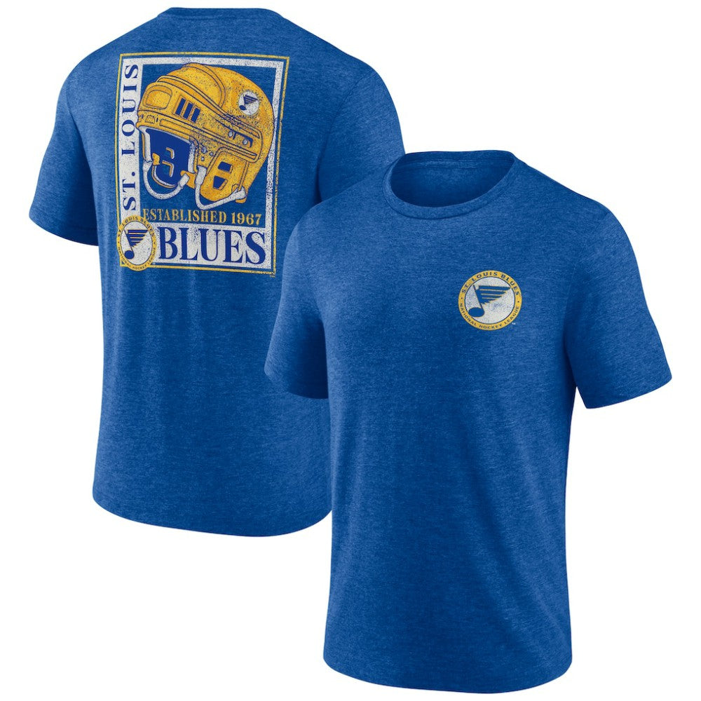 St. Louis Blues Earnest Will Tri-Blend T-Shirt - Blue | NHL online
