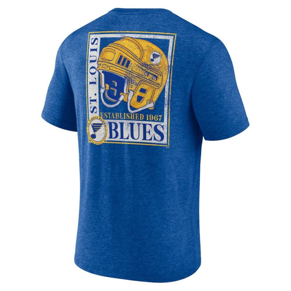 St. Louis Blues Earnest Will Tri-Blend T-Shirt - Blue | NHL online