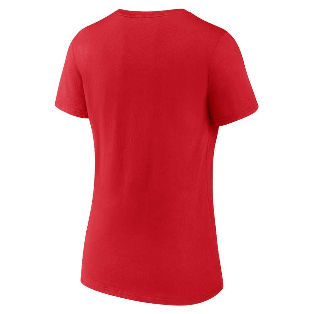 Toronto Maple Leafs Women's Canada Day V-Neck T-Shirt - Red | NHL Clearance