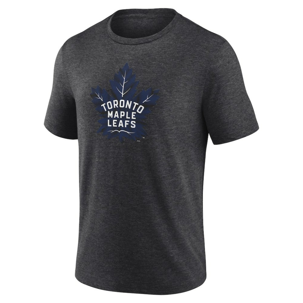 Toronto Maple Leafs Alternate Logo Tri-Blend T-Shirt - Charcoal | NHL Lifestyle