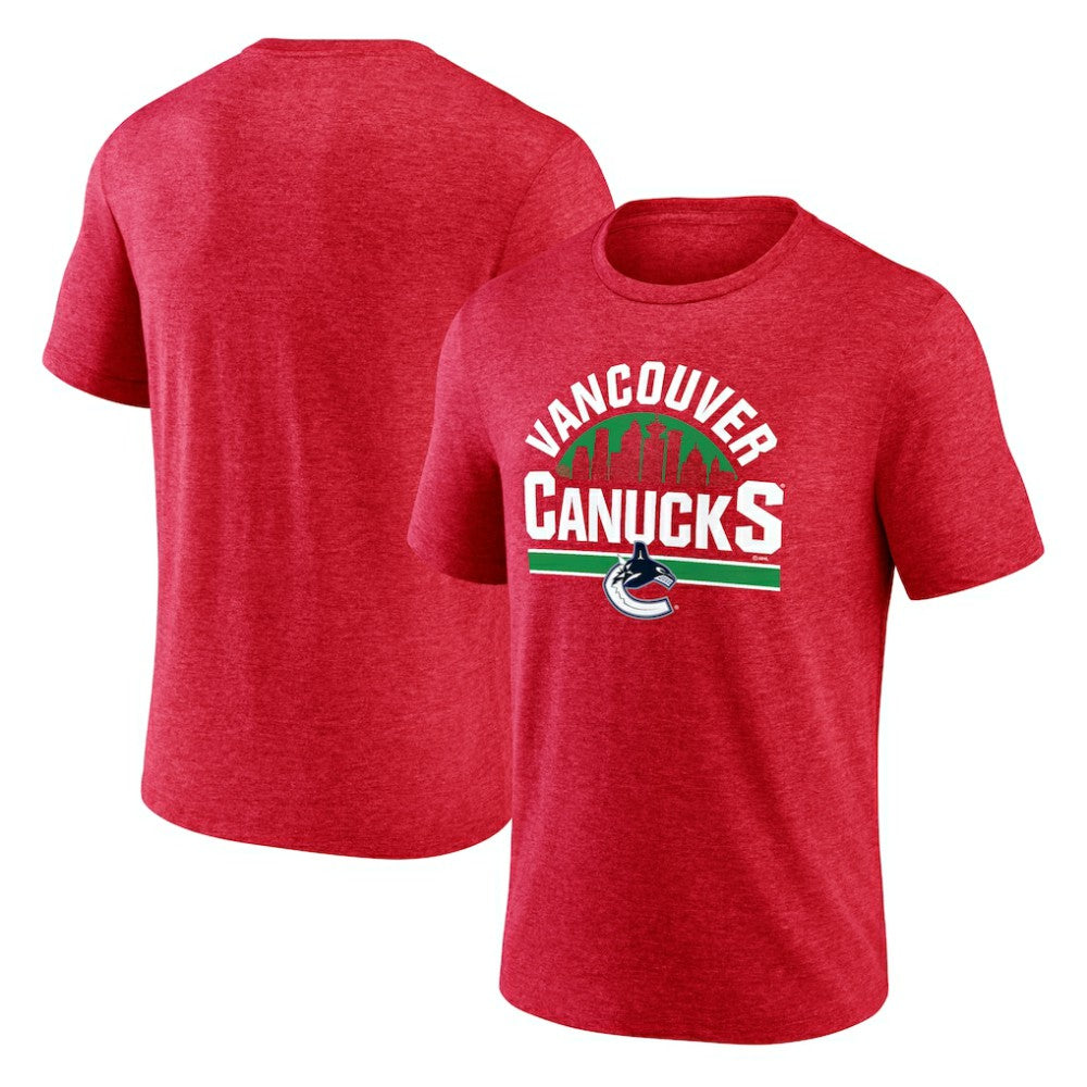 Vancouver Canucks Represent Tri-Blend T-Shirt - Red | NHL discount