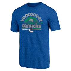 Vancouver Canucks Shoot to Score Tri-Blend T-Shirt - Blue | NHL Lifestyle