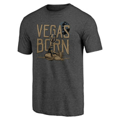 Vegas Golden Knights Shoot to Score Tri-Blend T-Shirt - Charcoal | NHL near me