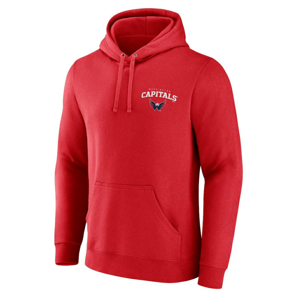 Washington Capitals Team Lockup Pullover Hoodie - Red | NHL Clearance