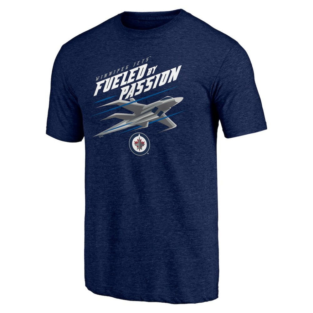 Winnipeg Jets Shoot to Score Tri-Blend T-Shirt - Navy | NHL discount