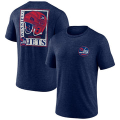 Winnipeg Jets Earnest Will Tri-Blend T-Shirt - Navy | NHL Clearance