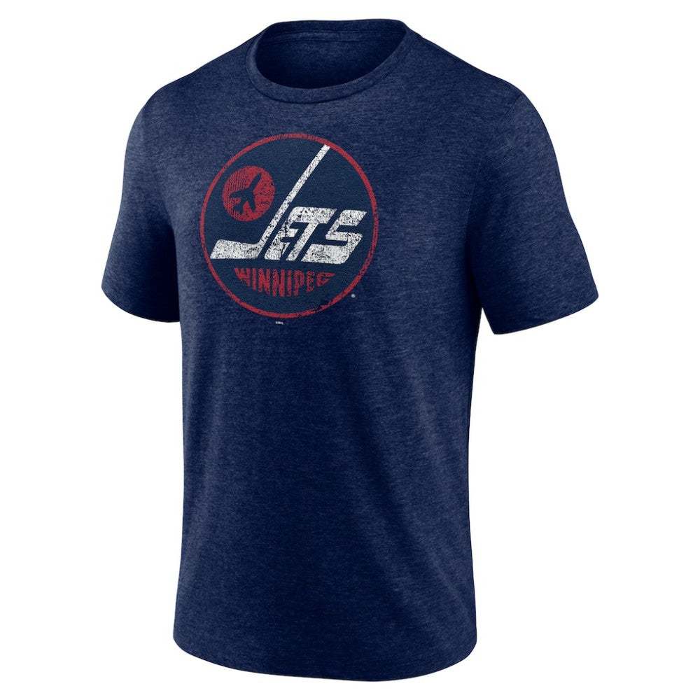 Winnipeg Jets Wheelhouse Tri-Blend T-Shirt - Navy | NHL online
